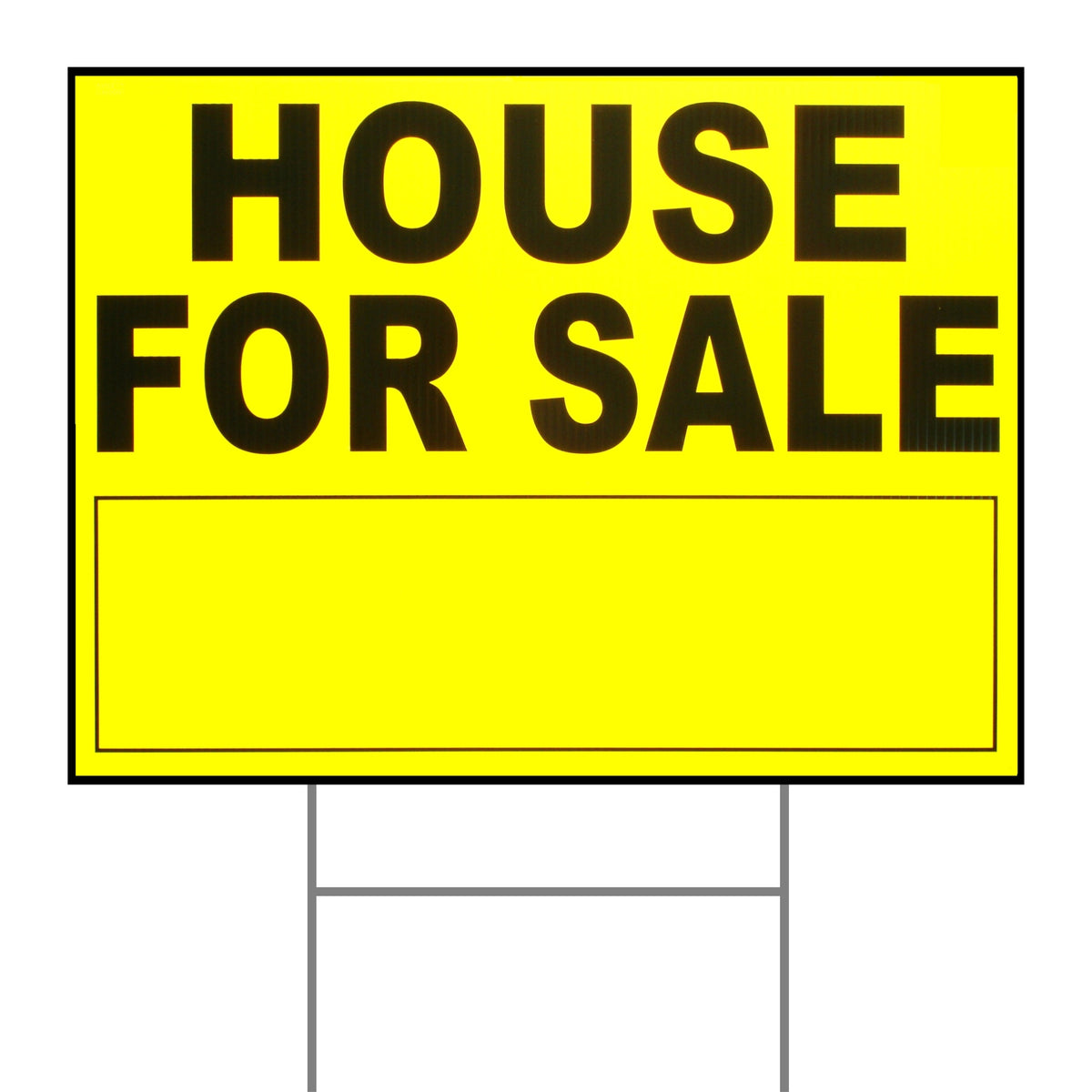 18" x 24" Plastic "House for Sale" Signs with H Stakes