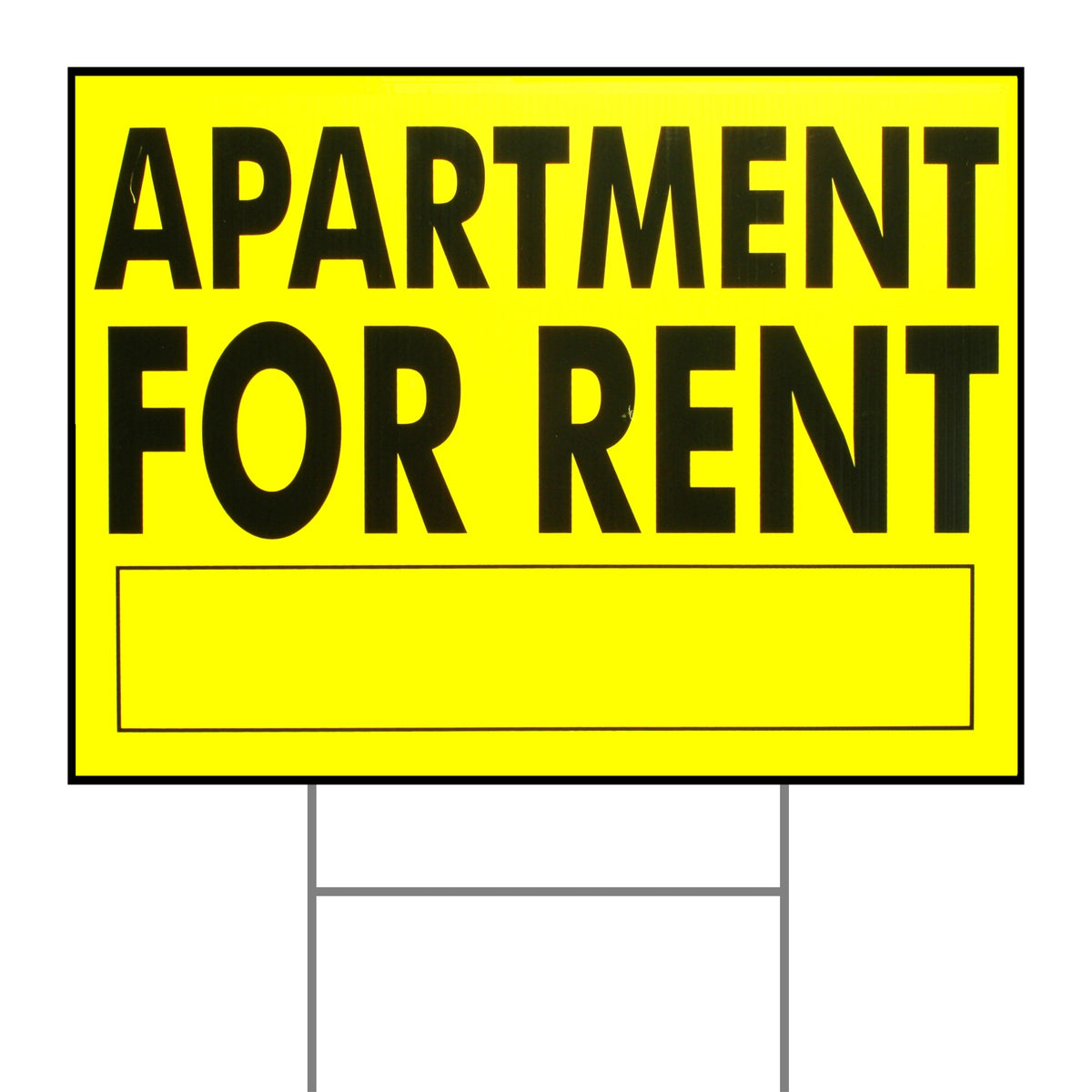 18" x 24" Plastic "Apartment for Rent" Signs with H Stakes