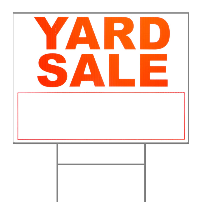 18" x 24" Plastic "Yard Sale" Signs
