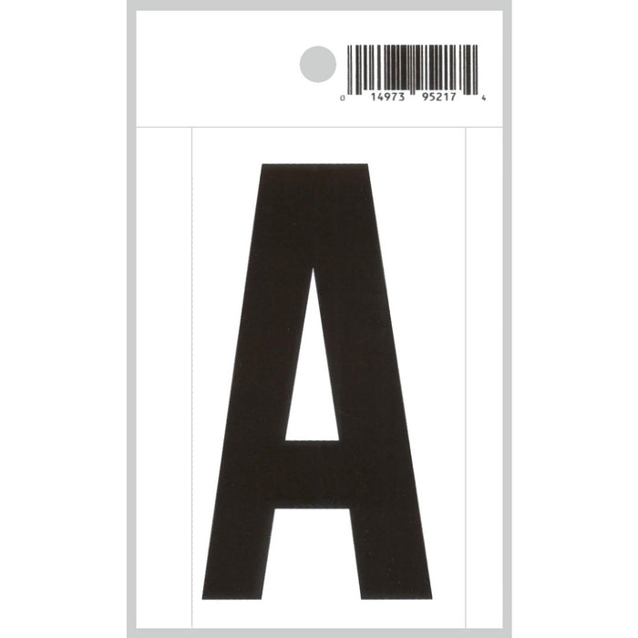 3" - A Straight Black On White Letters