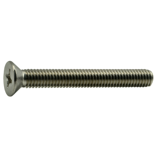 3/8"-16 x 3" 18-8 Stainless Steel Coarse Thread Phillips Flat Head Machine Screws