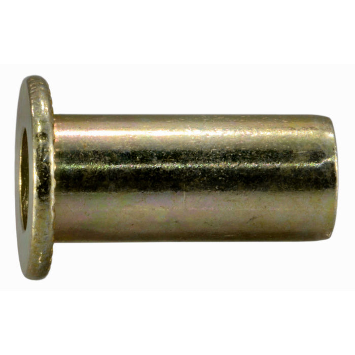 6mm-1.0 x 5mm Zinc Plated Steel Coarse Thread Blind Nut Inserts