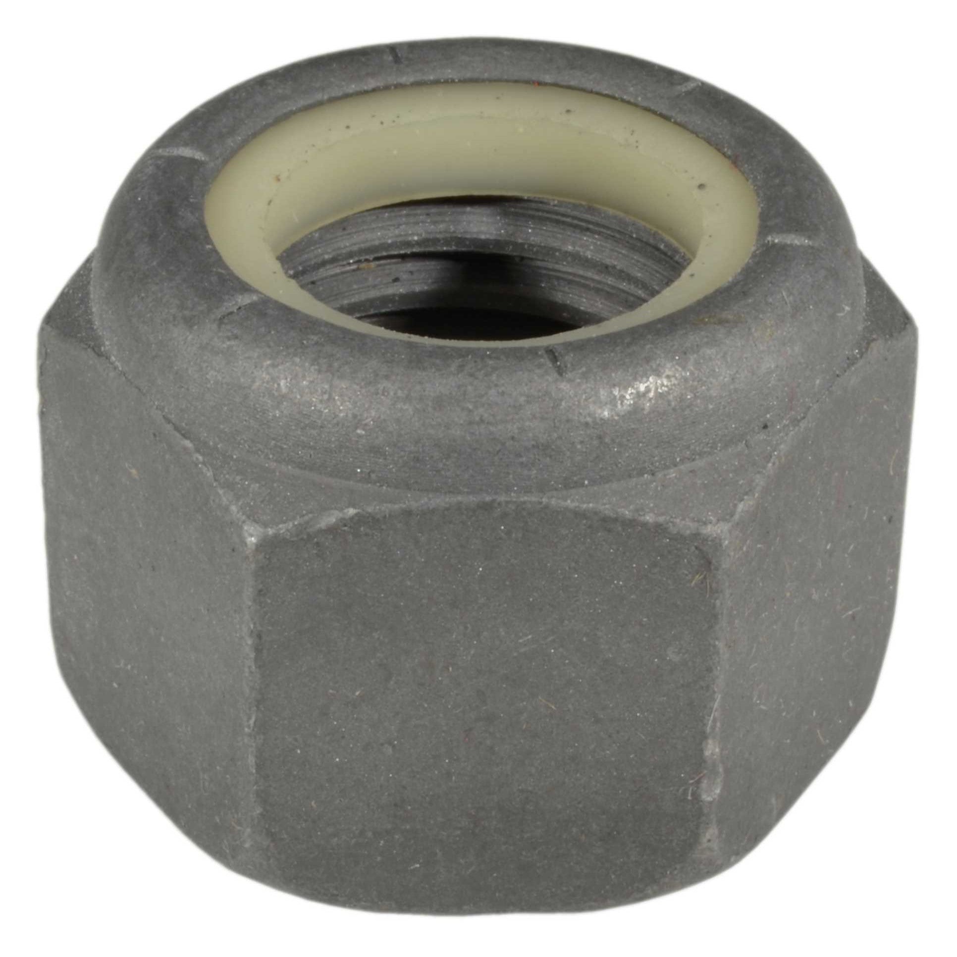 7/8"-9 Black Phosphate Grade 2 Steel Coarse Thread Nylon Insert Lock Nuts