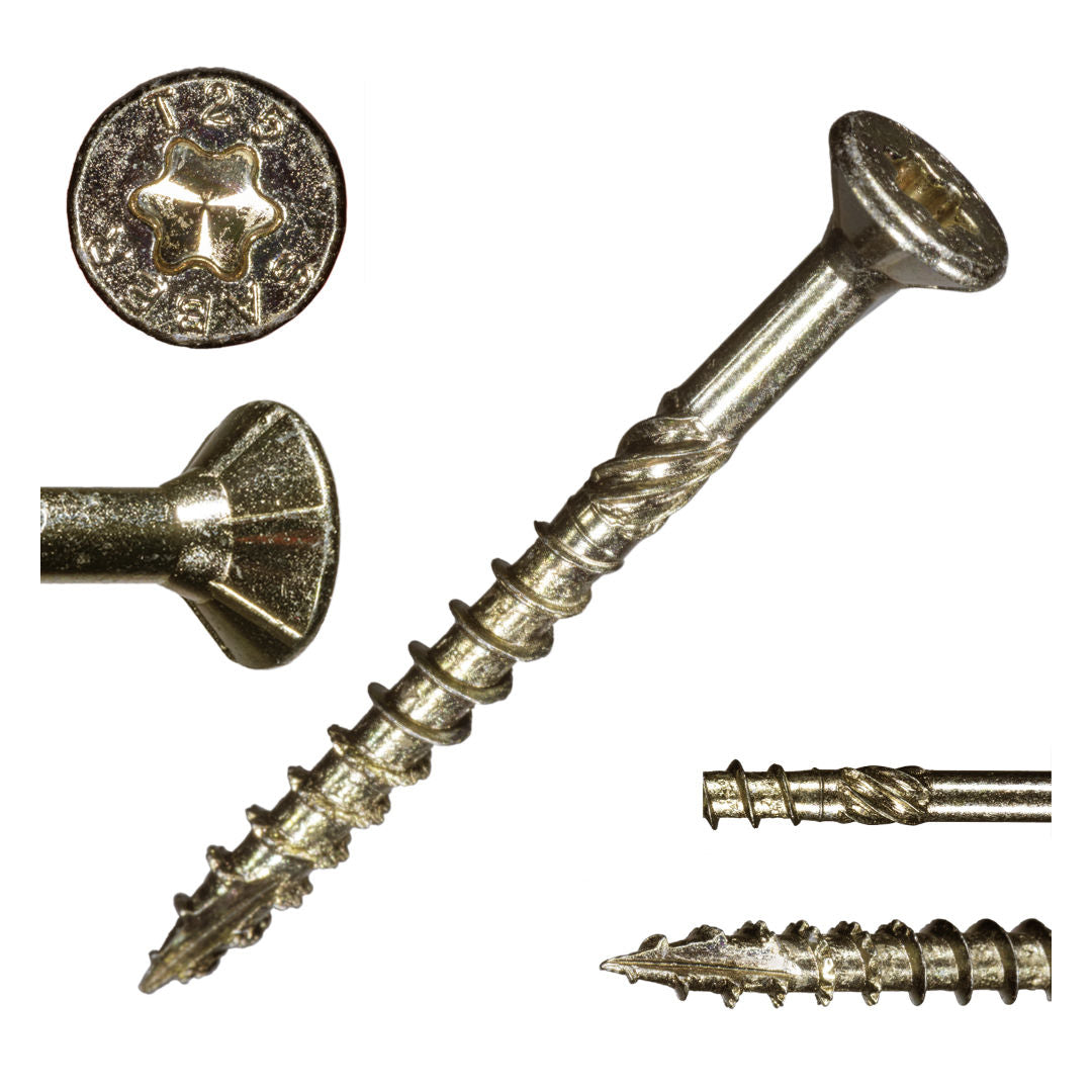 9 x 2" Star Drive Yellow Zinc SaberDrive® Multi-Purpose Screws