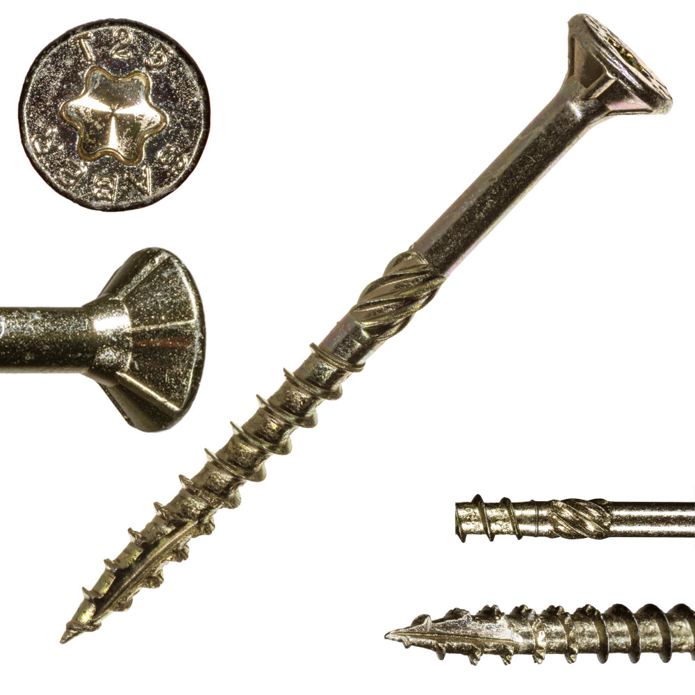 9 x 2-1/4" Star Drive Yellow Zinc SaberDrive® Multi-Purpose Screws