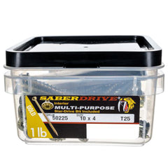 10 x 4" Star Drive Gold SaberDrive® Multi-Purpose Screws
