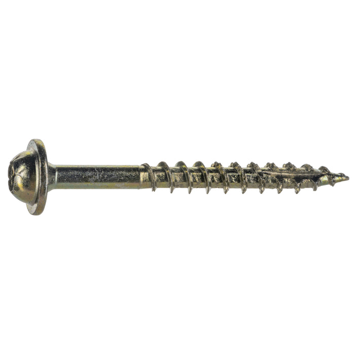 9 x 1-3/4" Star Drive Yellow Zinc Cabinet Saberdrive Screws