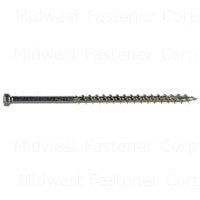 #8 x 3" Zinc Plated Steel Star Drive Trim Head Deck Screws