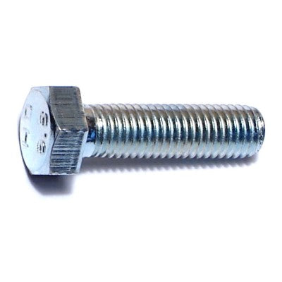 7mm-1.0 x 25mm Zinc Plated Class 8.8 Steel Coarse Thread Hex Cap Screws