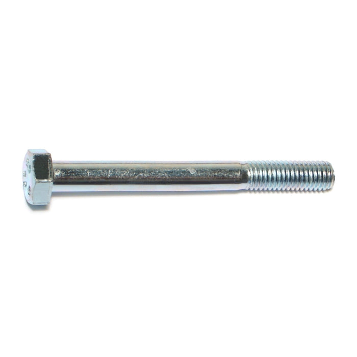 8mm-1.25 x 75mm Zinc Plated Class 8.8 Steel Coarse Thread Hex Cap Screws