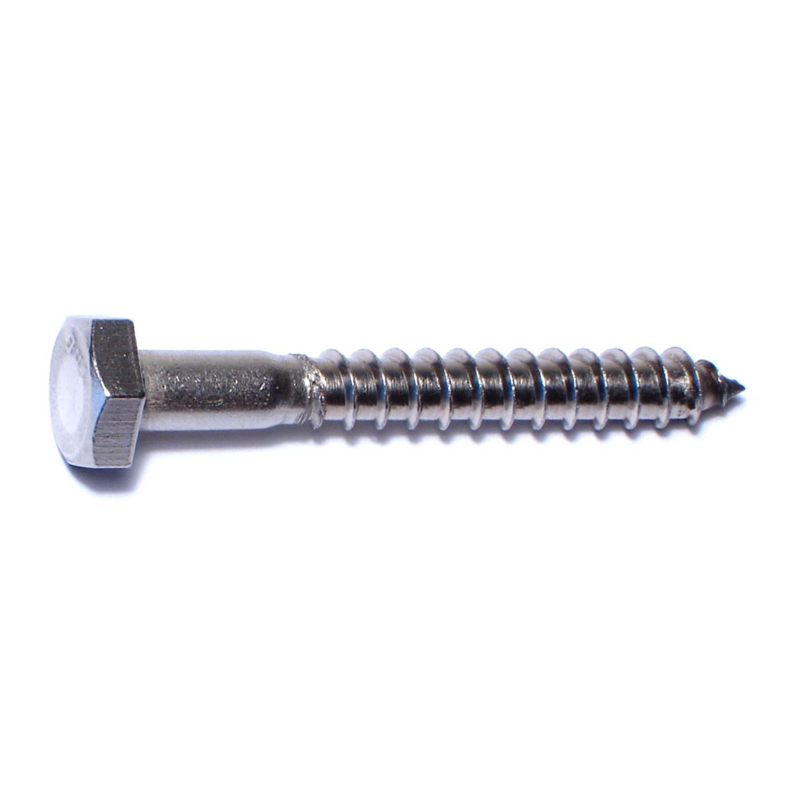 1/4" x 2" 18-8 Stainless Steel Hex Head Lag Screws