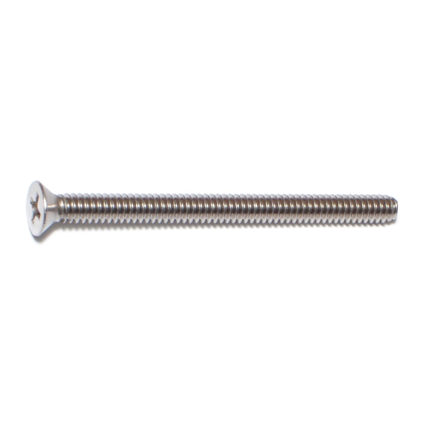#10-24 x 2-1/2" 18-8 Stainless Steel Coarse Thread Phillips Flat Head Machine Screws