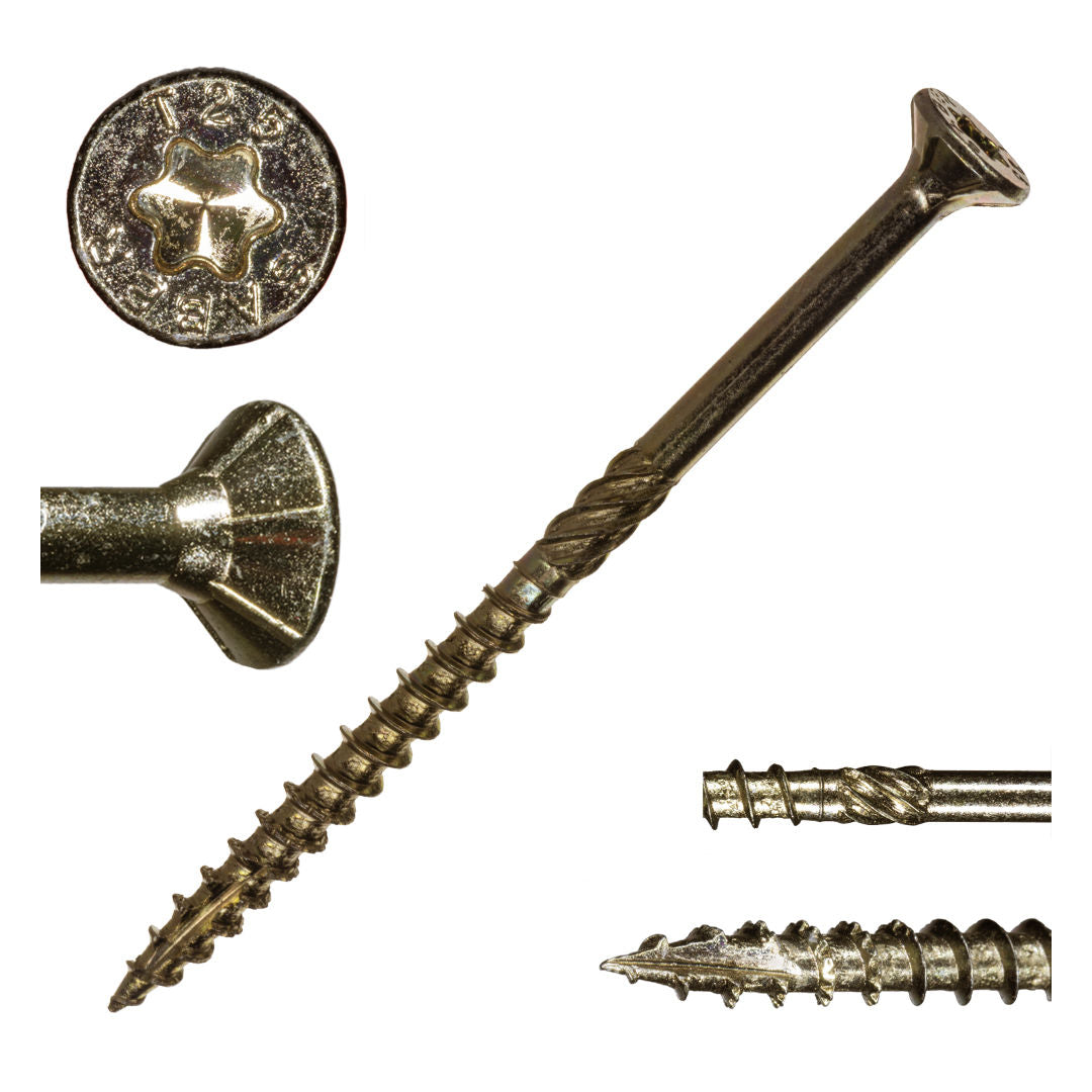 9 x 3" Star Drive Yellow Zinc SaberDrive® Multi-Purpose Interior Screws