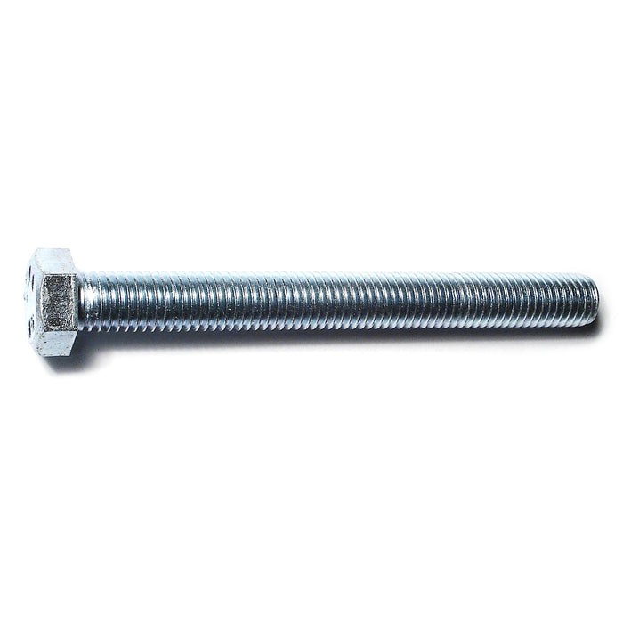 5/8"-11 x 6" Zinc Plated Steel Coarse Full Thread Hex Head Tap Bolts