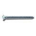 #4 x 1-1/4" Zinc Plated Steel Phillips Flat Head Sheet Metal Screws