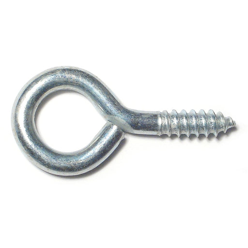 9/32" x 3/4" x 2-5/8" Zinc Plated Steel #2 Screw Eyes