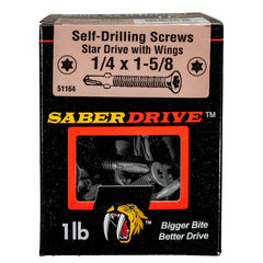 SaberDrive™ Gray Ruspert T-30 Star Drive Flat Head Self-Drilling Trailer Floorboard Screws
