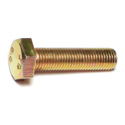 10mm-1.25 x 40mm Zinc Plated Class 8.8 Steel Fine Thread Hex Cap Screws