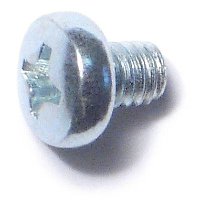 4mm-0.7 x 5mm Zinc Plated Class 4.8 Steel Coarse Thread Phillips Pan Head Machine Screws