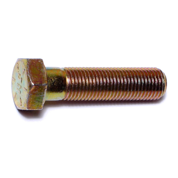 3/8"-24 x 1-3/4" Zinc Plated Grade 8 Steel Fine Thread Hex Cap Screws
