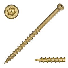 8 x 2-1/2" Star Drive Tan XL1500 SaberDrive® Trim Screws