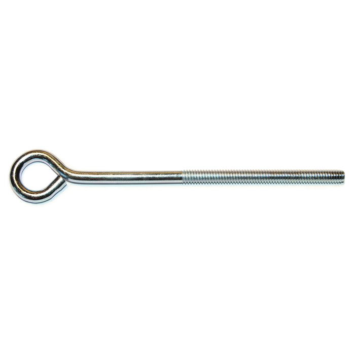 1/4"-20 x 6" Zinc Plated Steel Coarse Thread Eye Bolts