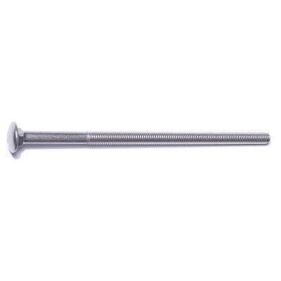 3/8"-16 x 8" 18-8 Stainless Steel Coarse Thread Carriage Bolts