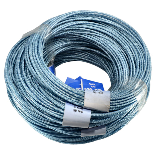 19 WG x 50' Coils Blue Guy Wire