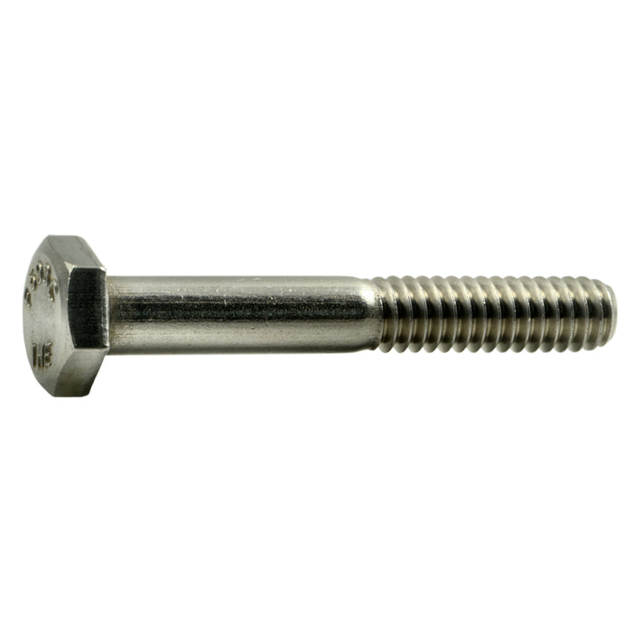 1/4"-20 x 1-3/4" 18-8 Stainless Steel Coarse Thread Hex Cap Screws