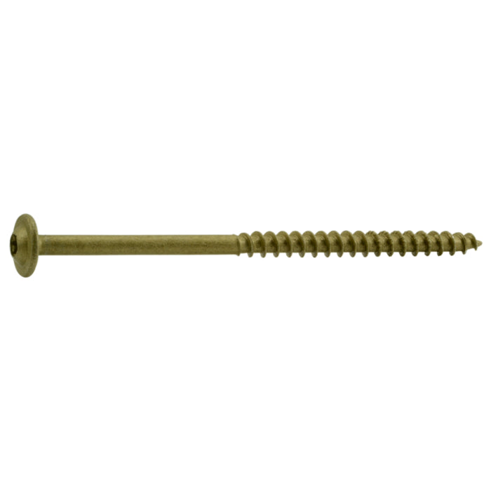 5/16 x 5" Star Drive Tan Lag Saberdrive Screws Bulk Box (25 pcs.)