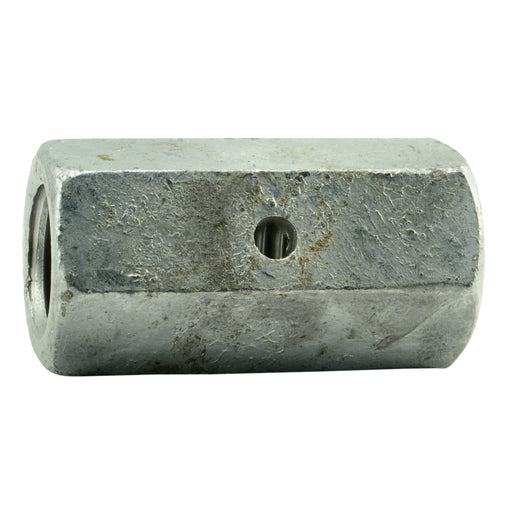 7/8"-9 x 2-1/2" Hot Dip Galvanized Steel Coarse Thread Inspection Hole Coupling Nuts
