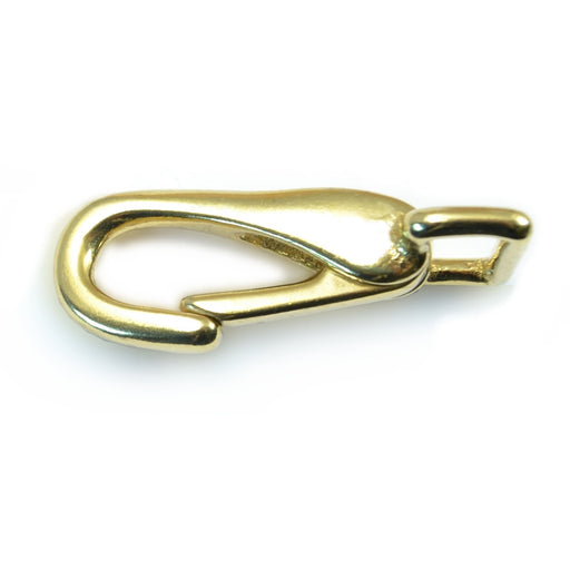 3/4" Brass Fixed Harness Spring Snap Hooks