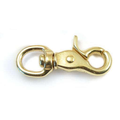 1/2" Brass Swivel Eye Trigger Snap Hooks