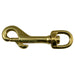 3/8" Brass Swivel Eye Bolt Snap Hooks