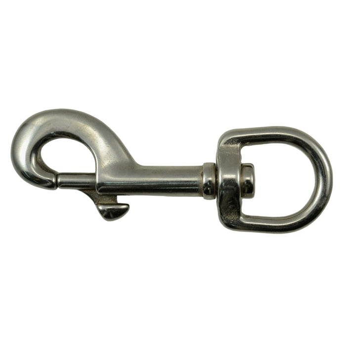 3/4" x 3-5/8" 18-8 Stainless Steel Swivel Bolt Snap Hooks