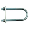 5/16"-18 x 1-3/8" x 3-3/4" Zinc Plated Steel Round U-Bolt