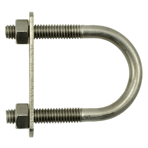 5/16"-18 x 2" x 3-1/4" Zinc Plated Steel Round U-Bolt