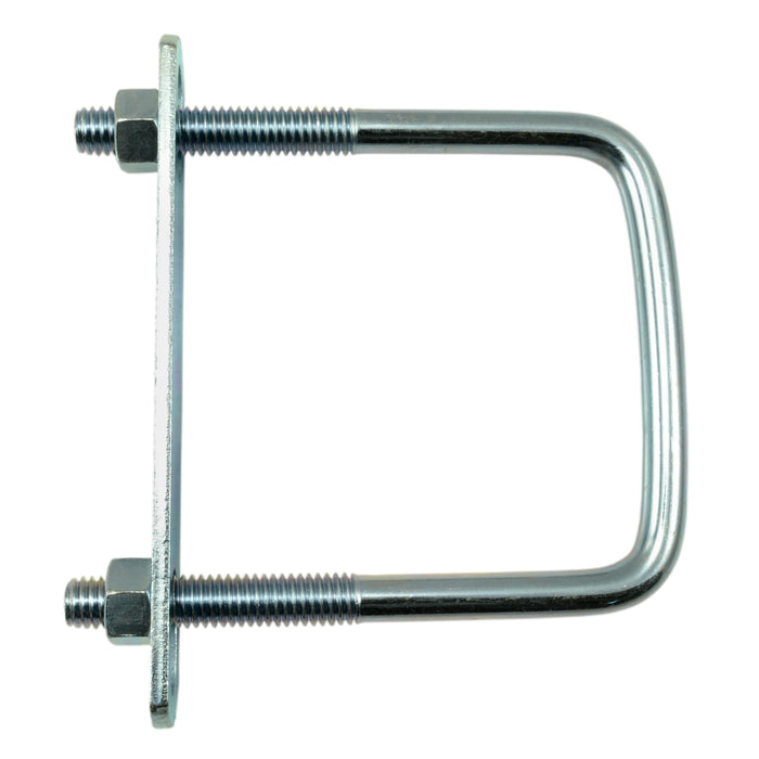 3/8"-16 x 3" x 4" Zinc Plated Steel Square U-Bolt