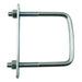 3/8"-16 x 3" x 4" Zinc Plated Steel Square U-Bolt