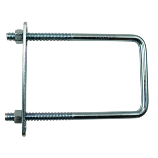 3/8"-16 x 3" x 6" Zinc Plated Steel Square U-Bolt