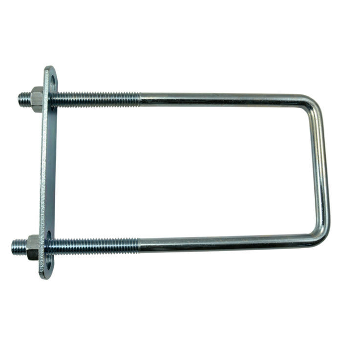 3/8"-16 x 3" x 7" Zinc Plated Steel Square U-Bolt