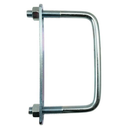 3/8"-16 x 4" x 3" Zinc Plated Steel Square U-Bolt