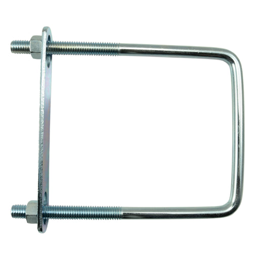 3/8"-16 x 4" x 6" Zinc Plated Steel Square U-Bolt