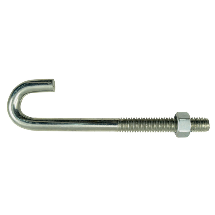 3/8"-16" x 5" Zinc Plated Steel Coase Thread J-Bolt w/ Nut