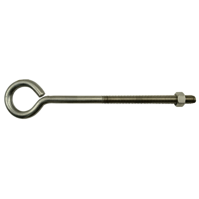 3/8"-16 x 8" 18-8 Stainless Steel Coarse Thread Eyebolt