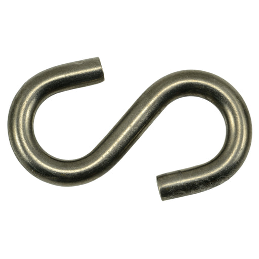 5/32" x 5/8" x 2-1/4" 18-8 Stainless Steel S Hooks