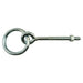 3/8"-16 x 2" x 4" Zinc Plated Steel Coarse Thread Machine Screw Hitch Rings