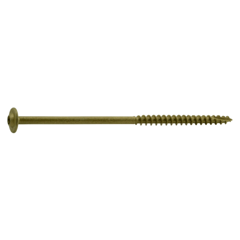 5/16 x 6" Star Drive Tan Lag Saberdrive Screws 10 lb. Bucket  (179 pcs.)
