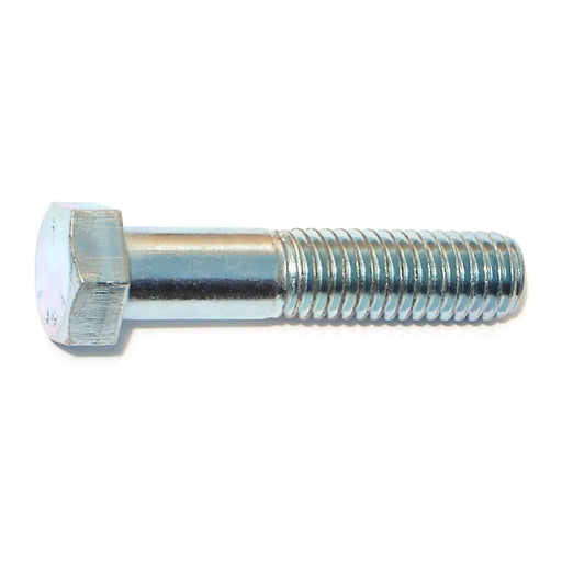 7/16"-14 x 2" Zinc Plated Grade 5 Steel Coarse Thread Hex Cap Screws