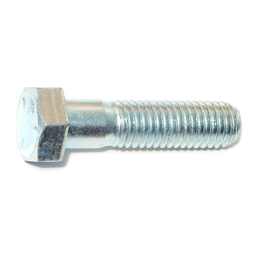 1/2"-13 x 2" Zinc Plated Grade 5 Steel Coarse Thread Hex Cap Screws